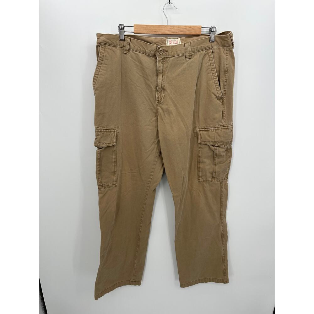 Old Navy Mens Khaki Y2K Cargo Pants Size 38x32* Grunge Gorpcore 90s Outdoors